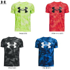 ◆メール便対応商品◆UNDER ARMOUR（アンダーアーマー）UAテック ビッグロゴ プリント ジュニア Tシャツ（1363278）（スポーツ/トレーニング/ランニング/半袖/トップス/シャツ/子供用/キッズ）