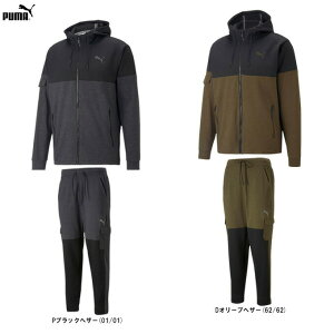 PUMA(プーマ)CLOUDSPUN ジャケット パンツ 上下セット(522955/522957)(スポーツ/トレーニング/ランニング/セットアップ/フード付/パーカー/ウェア/長袖/男性用/メンズ)