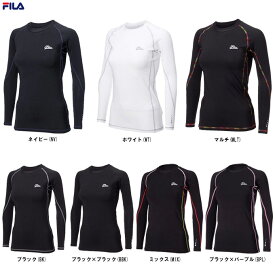 ◆メール便対応商品◆FILA（フィラ）コンプレッションクルーネックシャツ（419402）（スポーツ/トレーニング/インナー/着圧/女性用/レディース）