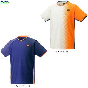 YONEX(ヨネックス)限定 ゲームシャツ(フィットスタイル)(10738)(テニス/ソフトテニス/バドミントン/スポーツ/トレーニング/ランニング/フィットネス/トップス/Tシャツ/半袖/ウェア/男
