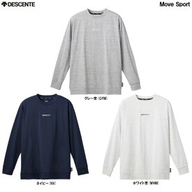 ◆メール便対応商品◆DESCENTE（デサント）ムーブスポーツ S.F.TECH サークルロゴ ロングスリーブシャツ（DMMVJB57）（Move Sport/スポーツ/トレーニング/トップス/長袖/Tシャツ/ロンT/男性用/メンズ）