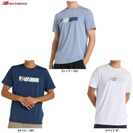 ◆メール便対応商品◆New Balance（ニューバランス）BOXロゴ パフォーマンスショートスリーブTシャツ（MT51072）（スポーツ/トレーニング/フィットネス/半袖/ウェア/男性用/メンズ）