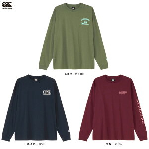 Canterbury(カンタベリー)ロングスリーブ ロゴティー(RA425614)(ラグビー/ラガー/スポーツ/トレーニング/カジュアル/ウェア/Tシャツ/ロンT/長袖/男女兼用/ユニセックス)