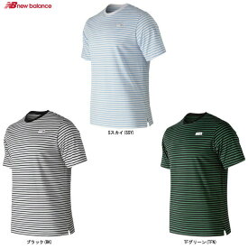 New Balance（ニューバランス）アスレチック ストライプ Tシャツ（AMT91561）（スポーツ/トレーニング/フィットネス/カジュアル/半袖/Tシャツ/ウェア/ボーダー/男性用/メンズ）