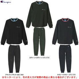 Champion（チャンピオン）ロングスリーブTシャツ パンツ 上下セット（C3SS415/C3SS210）（バスケットボール/バスケ/スポーツ/トレーニング/セットアップ/部屋着/ルームウェア/カジュアル/男性用/メンズ）