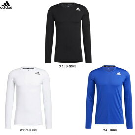 ◆メール便対応商品◆【ホワイトのみ】adidas（アディダス）テックフィット FTD L/S Tシャツ（47890）（スポーツ/ウェア/トレーニング/フィットネス/ランニング/ジム/カジュアル/長袖/Tシャツ/ロンT/トップス/男性用/メンズ）