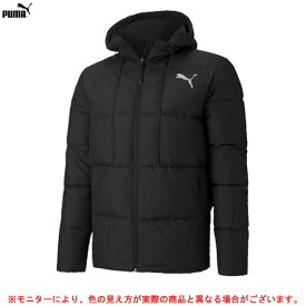 【XLサイズのみ】PUMA（プーマ）グースダウンスタイルジャケット（585534）（スポーツ/トレーニング/カジュアル/保温/防寒/ウェア/長袖/フード付き/男性用/メンズ）