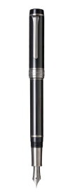 セーラー万年筆　CYLINT　万年筆　ブラックステンレス10-5070-220　細字　21金ペン先　中型重厚なステンレス黒色発色筆記具いつまでも「褪せない黒」がステータスを高めます