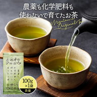 茶葉 緑茶 農薬も化学肥料も使わないで育てたお茶 深蒸し茶 100g 農薬不使用 お茶 煎茶 深蒸し茶 水出し …