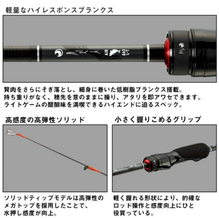 ダイワ へんてこ 月下美人 air ajing 711m-t・w 保証書無記入