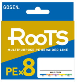 【ゴーセン】ROOTS PE×8規格：1号200mカラー：マルチカラー【4549203000098】