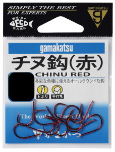 【がまかつ】チヌ(赤)サイズ:6号【4549018315509】