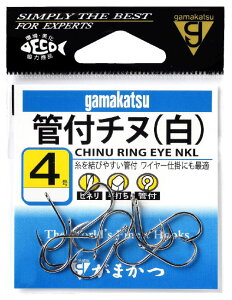 【がまかつ】66-823管付チヌ カラー:白サイズ:6号【4549018360677】