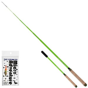 �ySHIMOTSUKE�zMicro Adventure Stick TINY FISH+RIG 210�J���[�F���C�� LIME�y4531373018652�z