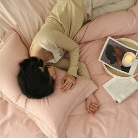 シングル 4点セット 洗える 来客用掛け布団セット 無地 2色の合わせ組み 綿 ふとん 組布団 寝具 シングル 新生活 柔らか