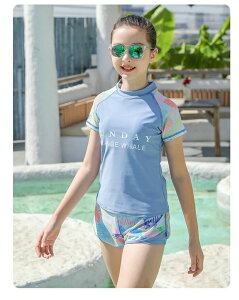 おしゃれ 水着 大人 女の子 キッズ水着 体型カバー レディース 水着 2点セット セパレート 女の子