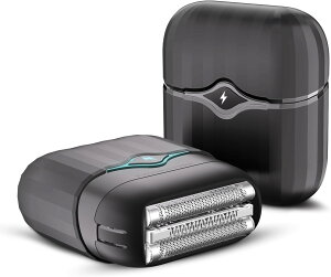 ギフト 人気 出張/旅行/車載用 軽量/持ち運び便利/収納ケース付 電気カミソリ 男性用カミソリ IPX7防水 深ぞり電気シェーバー 式