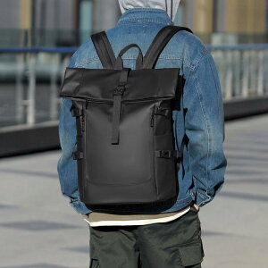 リュック メンズ ビジネスリュック ロールトップ ファッション 通勤 
