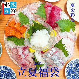☆立夏福袋☆夏の馳走膳　海鮮福袋　しらすのオマケ付き　海鮮　福袋　セット　ギフト　詰め合わせ　お中元　お刺身　刺身　刺し身　お祝い　夏　シマアジ　イカ 　マグロ　サーモン　鯛　ヒラメ　期間限定