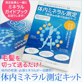 毛髪で簡単に検査 体内ミネラル測定キット 水銀 鉛 デトックス
