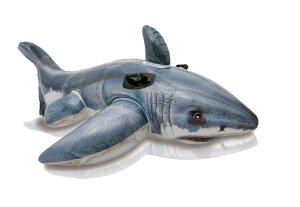 Intex Great White Shark Ride-On, 68" X 42", for Ages 3+ ysAiz