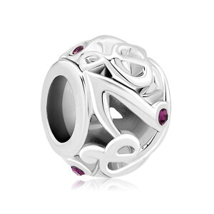 `[ uXbg oOp CharmSStory `[YXg[[ Music Notes Charms Hollow Purple Crystal Beads For Bracelets ysAiz