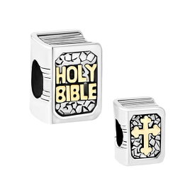 チャーム ブレスレット バングル用 CharmSStory チャームズストーリー Holy Bible Books Charm Cross Gold Plated Beads For Bracelets 【並行輸入品】