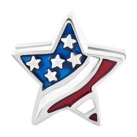 チャーム ブレスレット バングル用 CharmSStory チャームズストーリー US National Day American Flag Patriotic Stars And Stripes Charms Beads For Bracelets 【並行輸入品】