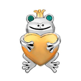 チャーム ブレスレット バングル用 CharmSStory チャームズストーリー Lovely Frog Gold Plated Heart Beads For Bracelets 【並行輸入品】