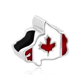 チャーム ブレスレット バングル用 CharmSStory チャームズストーリー Maple Leaf Patriotic Proud To Be Canada Flag Of Canada Map Charms Beads For Bracelets 【並行輸入品】