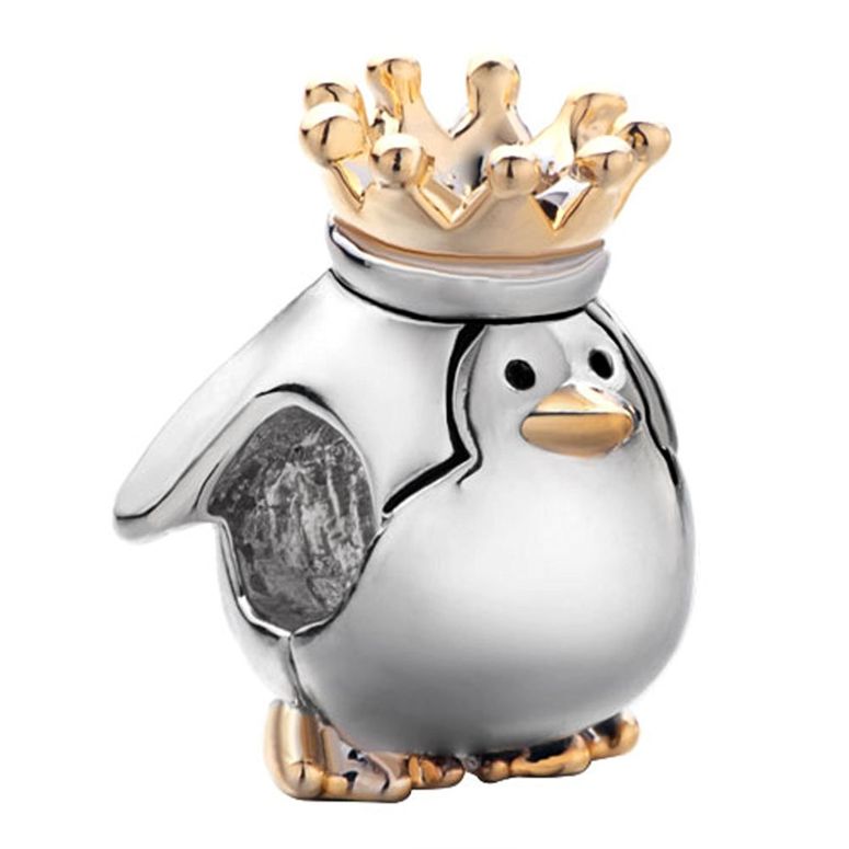 アクセサリー ブレスレッド ジュエリー 【99%OFF!】 ブレス チャーム 限定 母の日 送料無料激安祭 誕生日 プレゼント ブレスレット バングル用 CharmSStory For Bracelets Penguin Crown 並行輸入品 Beads King Imperial Charmss Animal Charm チャームズストーリー