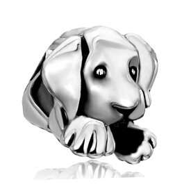 チャーム ブレスレット バングル用 LovelyJewelry ラブリージュエリー CharmsStory Silver Plated New Lucky Dog Paw Charm Sale Cheap Animal Style Beads Fit Pandora Jewelry Bracelet 【並行輸入品】
