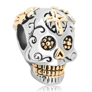`[ uXbg oOp LovelyJewelry u[WG[ Day of the Dead Decorated Rose/heart /Cross Skull Bead-dia De Los Muertos For Bracelets ysAiz
