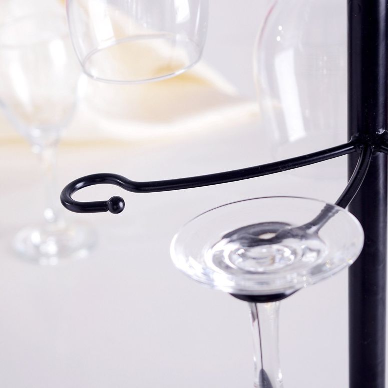 MyGift Freestanding Tabletop Stemware Rack Spiraling 10 Wine Glass  Holder, Black 【並行輸入品】 MJ-MARKET