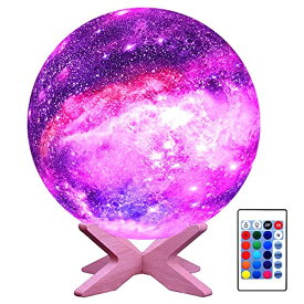 3D クリスタルボール ガラス玉 置物 HYODREAM 3D Moon Lamp Kids Night Light Galaxy Lamp 16 Colors LED Light with Rechargeable Battery Touch & Remote Control as Birthday Gifts for Boys/Girls/Kids 【並行輸入品】