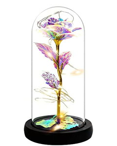 KXh[  o [Y Otlonpe Galaxy Rose Valentines Gifts for Women Wife Girlfriend, Light Up Led Glass Rose Flower Birthday Gifts for Her, Indoor Decorations for Valentines, Birthday, Anniversary, Party ysAiz
