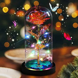 KXh[  o [Y Gee Hut Mothers Day Rose Gifts for Mom, Eternal Glass Rose Gift for Grandma, Forever Roses Flower Lights in Glass Dome, Best Rose Gifts for Women Wife Birthday Anniversary for Grandm ysAiz