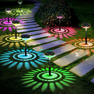 LED\[[Cg \[[p[ K[fCg  t[ Bright Solar Pathway Lights 8 Pack,Color Changing+Warm White LED Solar Lights Outdoor,IP67 Waterproof Solar Path Lights,Solar Powered Garden Lights for Walkway Yard Backy