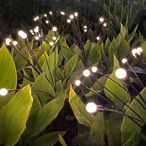 LED\[[Cg \[[p[ K[fCg ZIVASA 10LED Starburst Swaying Solar Lights, Firefly Garden Light, Decorative Solar Garden Lights, Outdoor Waterproof Firefly Path Lights for Pathway Yard Patio Landscape, Warm White y