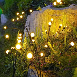 LED\[[Cg \[[p[ K[fCg Solar Firefly lights, Solar Outdoor Lights Garden Lights Outdoor Waterproof, firefly Lights Solar Outdoor , Starburst Swaying Garden Lights for Path Fence, Swaying When Wind Blows (2 y