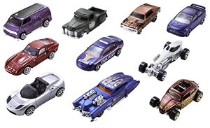 �z�b�g�E�B�[�� �����X�^�[�g���b�N �_�E���q�����[�X �v���C�Z�b�g Hot Wheels Set Of 10 1:64 Scale Toy Trucks And Cars For Kids And Collectors (Styles May Vary) [Amazon Exclusive] �y���s�A���i�z