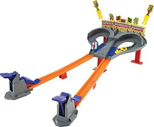 zbgEB[ X^[gbN _Eq[X vCZbg Hot Wheels Super Speed Blastway Track Set, 1 Hot Wheels Car, Dual-Track Racing, 1 or 2 Player, Connect to Other Sets, Toy for Kids 4 Years Old & Up ysA