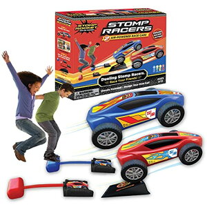 zbgEB[ X^[gbN _Eq[X vCZbg Stomp Rocket Original Stomp Racers Dueling Car Launcher for Kids - 2 Race Cars, 2 Launch Pads - Perfect Toy and Gift for Boys or Girls Age 5+ Years Old - Indoor a