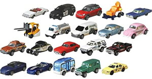 �z�b�g�E�B�[�� �����X�^�[�g���b�N �_�E���q�����[�X �v���C�Z�b�g Matchbox Cars, 1:64 Scale Toy Cars, Buses and Trucks for Kids and Collectors, Set of 20, Styles May Vary?? �y���s�A���i�z