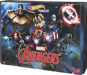 zbgEB[ X^[gbN _Eq[X vCZbg Hot Wheels MARVEL Character Cars 5-Pack of 1:64 Scale Vehicles, Includes Captain America, Black Panther, Black Widow, Iron Man & Thanos, Collectible Gift [Amazon 