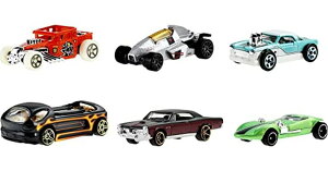 �z�b�g�E�B�[�� �����X�^�[�g���b�N �_�E���q�����[�X �v���C�Z�b�g Hot Wheels HW Legends Multipacks of 6 Toy Cars, 1:64 Scale, Authentic Decos, Popular Castings, Rolling Wheels, Gift for Kids 3 Years Old & Up & Collectors �y��