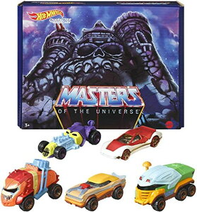 �z�b�g�E�B�[�� �����X�^�[�g���b�N �_�E���q�����[�X �v���C�Z�b�g Hot Wheels Masters of the Universe 5-Pack of 1:64 Scale, Collectible Vehicles Inspired by He-Man, Skeletor, Man-At-Arms, Beast Man & Teela, Gift for Collectors, F