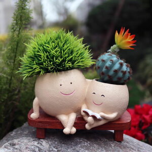 킢 j[N ʔ  v^[ Aؔ  Dolkgy Face Pots for Plants, Cute Head Planter Flower Pots for Indoor Outdoor Plants, Modern Lady Head Vase Girl Face Planter, Unique Plant Pots, Macetas ysAiz