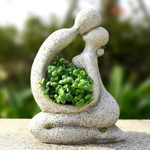 킢 j[N ʔ  v^[ Aؔ  Aclema Unique Planters for Indoor Outdoor Plants Head Face Planter Pot Large Succulent Planters Flower Vase with Drainage Hole Around You ysAiz