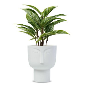킢 j[N ʔ  v^[ Aؔ  MEANT2TOBE Face Pots for Plants - 6.7x5.9 inch Large Ceramic Head Planter for Plants - Face Planters for Indoor Plants - Modern Planters - Ideal for Boho Home Room Decor - Set of 1 